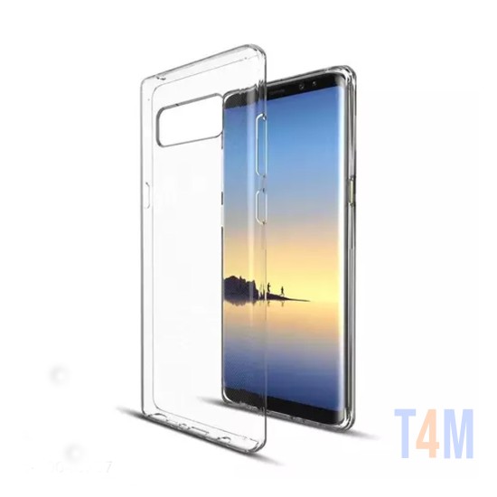 Capa de Silicone 360º para Samsung Galaxy Note 8 Transparente